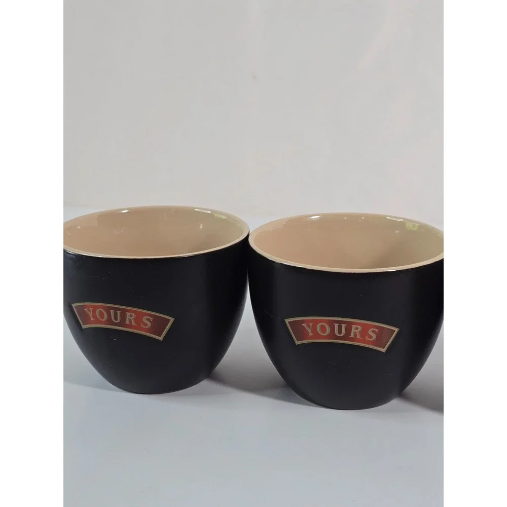 Baileys Irish Cream 8 ounce Yours & Mine Collectors Cups Set of Four (4)